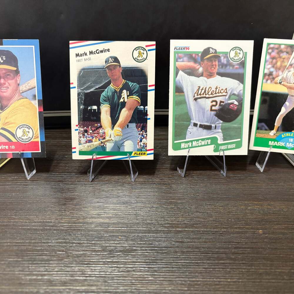 Lot of 8 Athletics Cards (6 Solo McGwire & 2 Canseco/McGwire) Great Deal